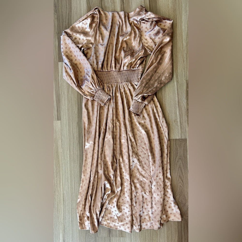 Flying Tomato MOMENTS OF CLARITY WOVEN MIDI DRESS Small - Picture 11 of 11